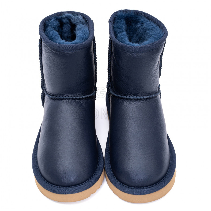 Детские UGG Kids Classic Short Metallic Navy