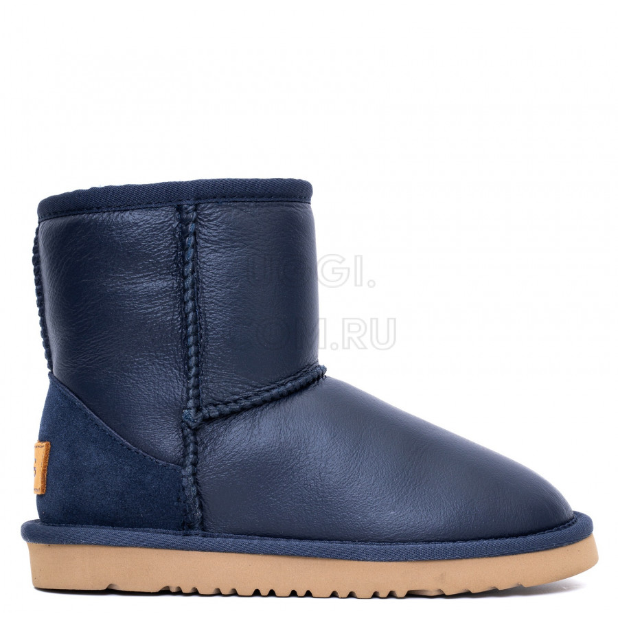 Детские UGG Kids Classic Short Metallic Navy