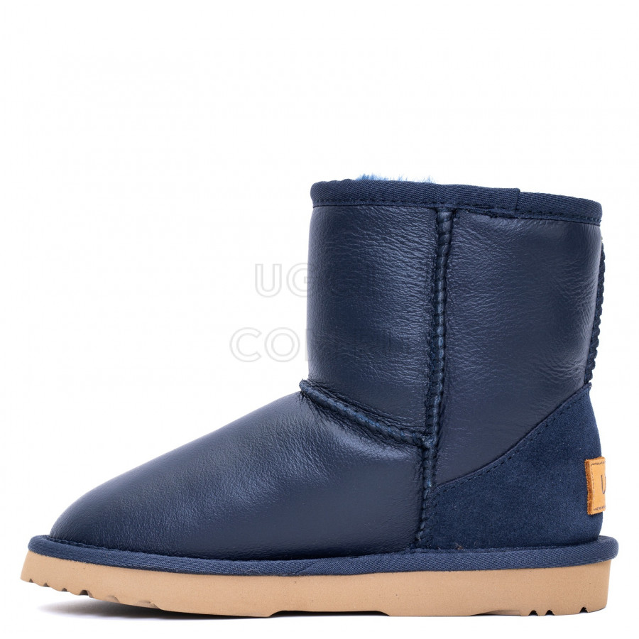 Детские UGG Kids Classic Short Metallic Navy