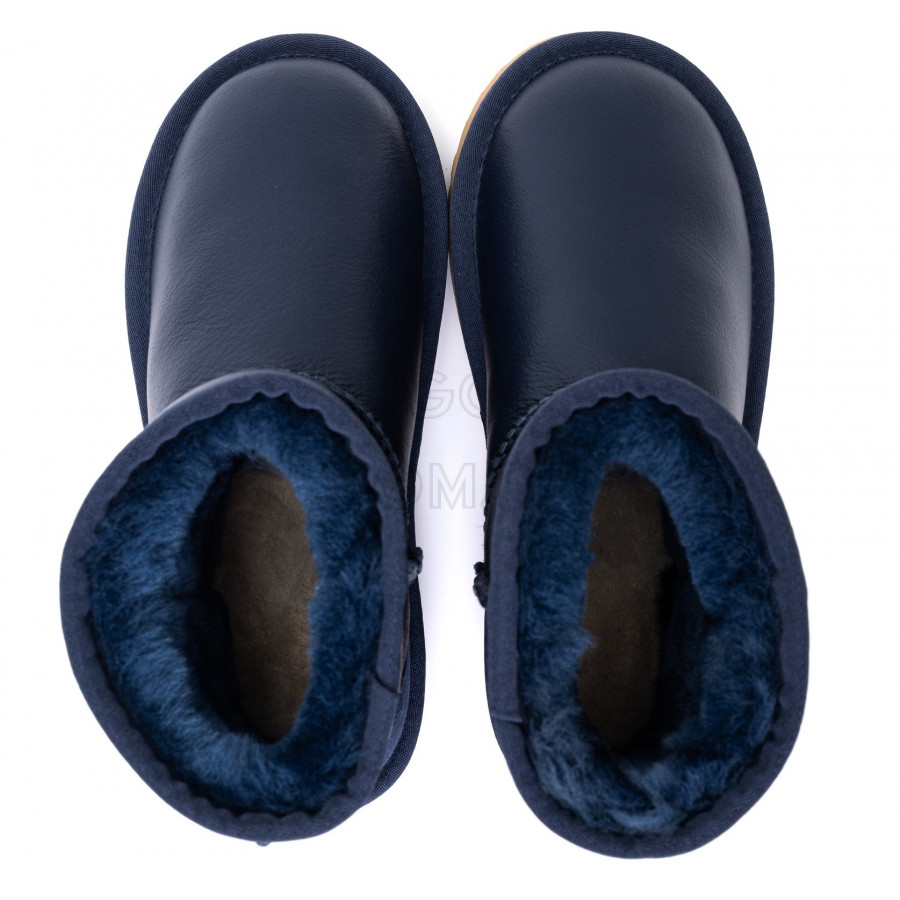 Детские UGG Kids Classic Short Metallic Navy