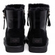 Мужские UGG Mens Classic Mini Double Zip Metallic Black