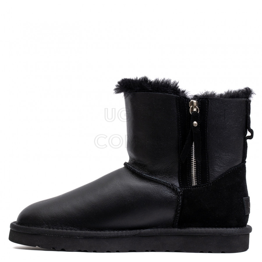 Мужские UGG Mens Classic Mini Double Zip Metallic Black