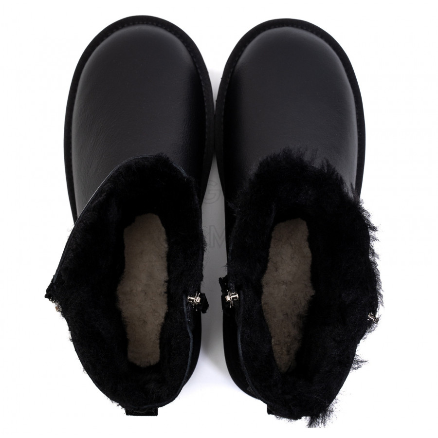 Мужские UGG Mens Classic Mini Double Zip Metallic Black