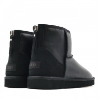 UGG Mens Classic Mini Zip Metallic Black