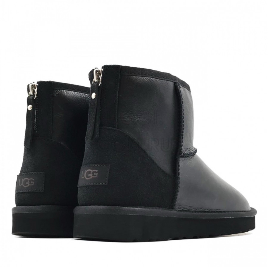 Мужские UGG Mens Classic Mini Zip Metallic Black