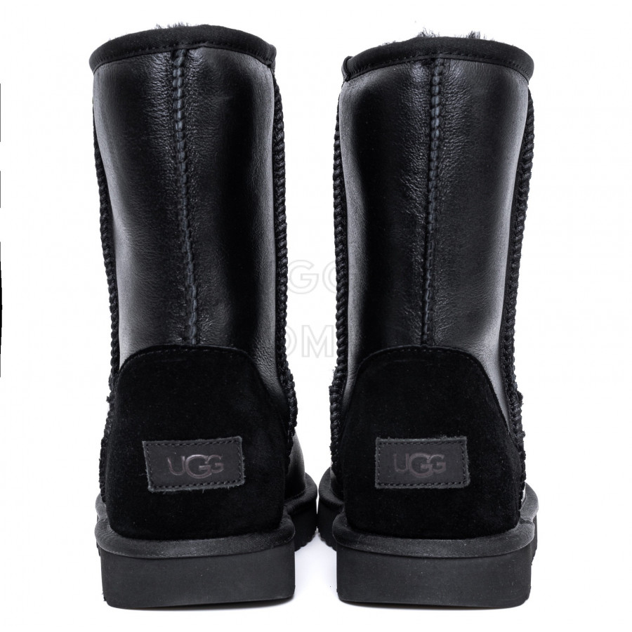 Мужские UGG Mens Classic Short Metallic Black