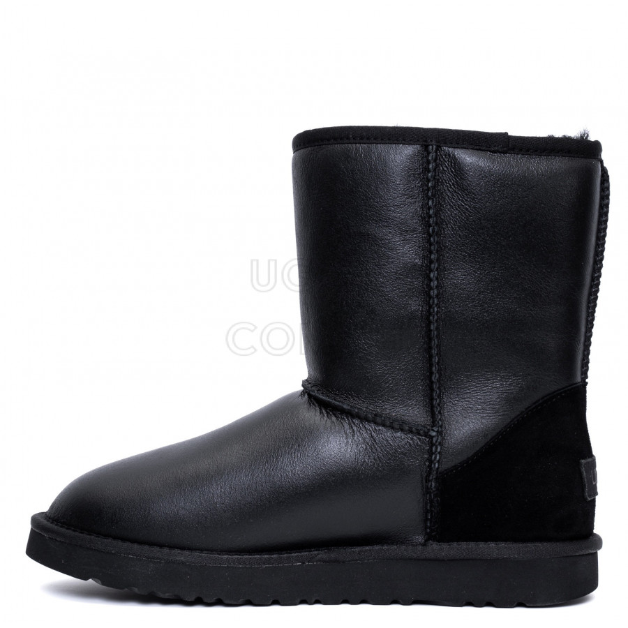 Мужские UGG Mens Classic Short Metallic Black
