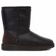 Mens Classic Short Metallic Chocolate