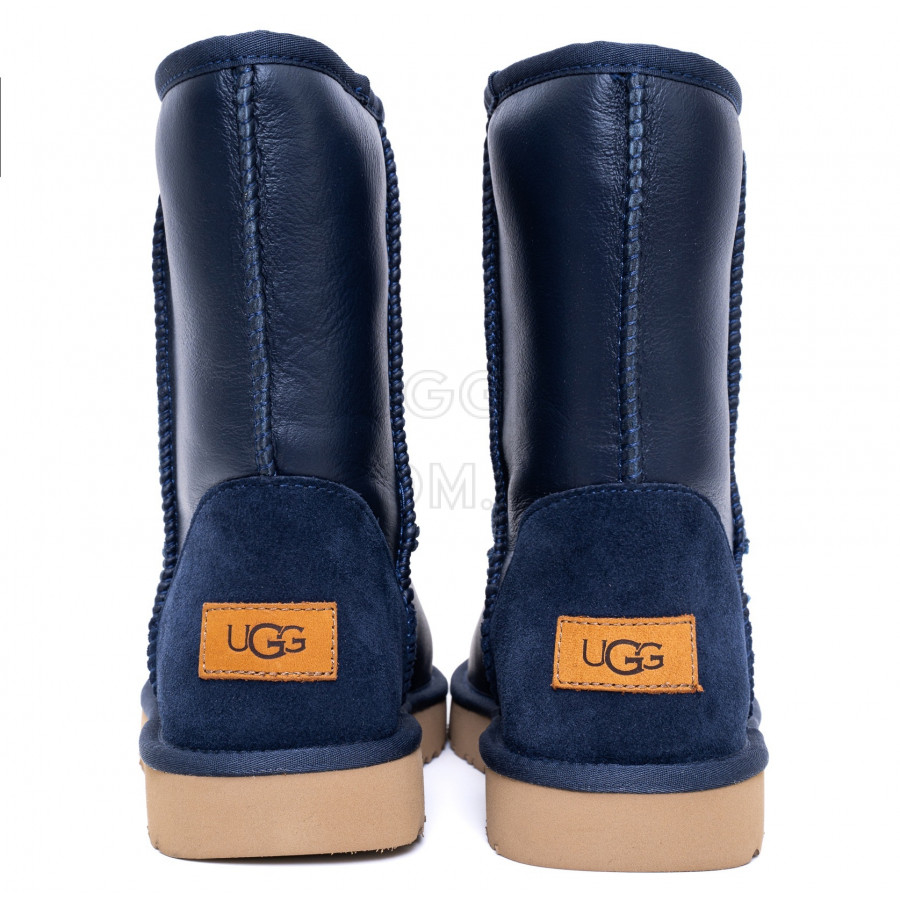 Мужские UGG Mens Classic Short Metallic Navy