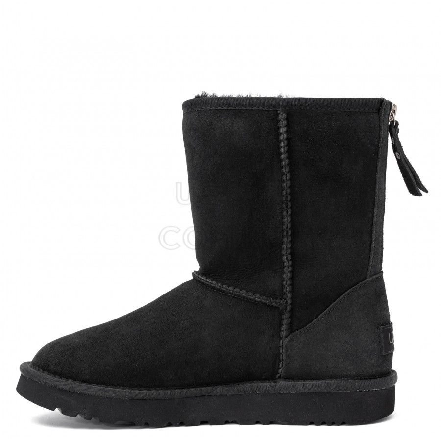 Мужские UGG Mens Classic Short Zip II Black