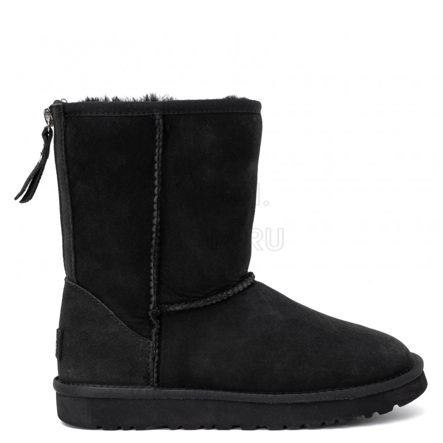 Мужские UGG Mens Classic Short Zip II Black