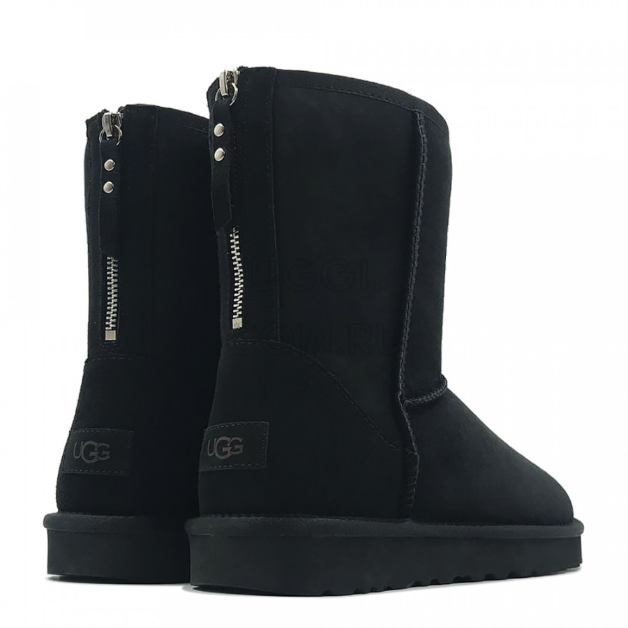 Мужские UGG Mens Classic Short Zip II Black