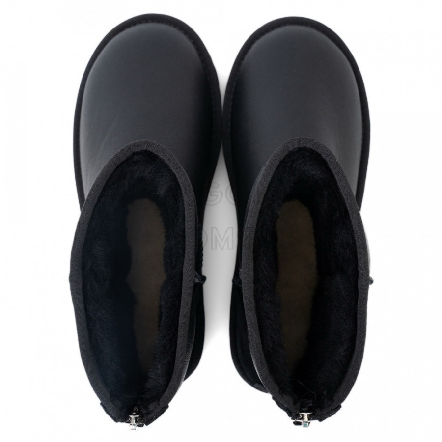 Мужские UGG Mens Classic Short Zip Metallic Black