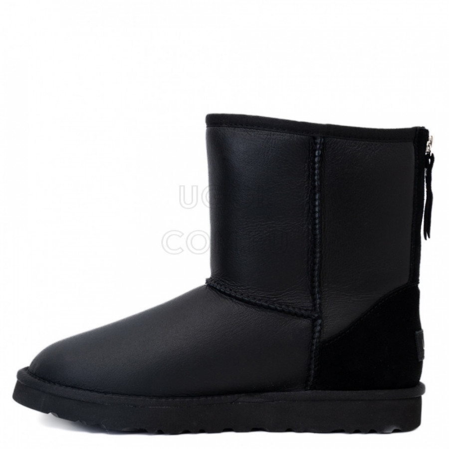 Мужские UGG Mens Classic Short Zip Metallic Black