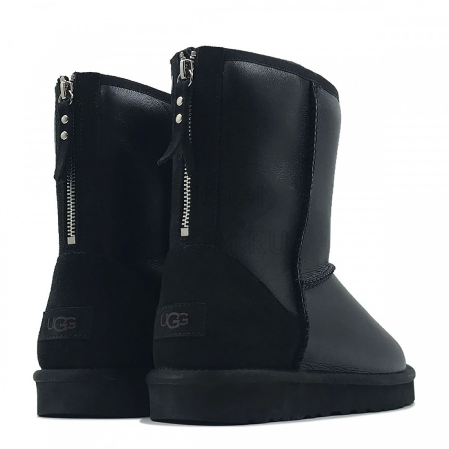 Мужские UGG Mens Classic Short Zip Metallic Black