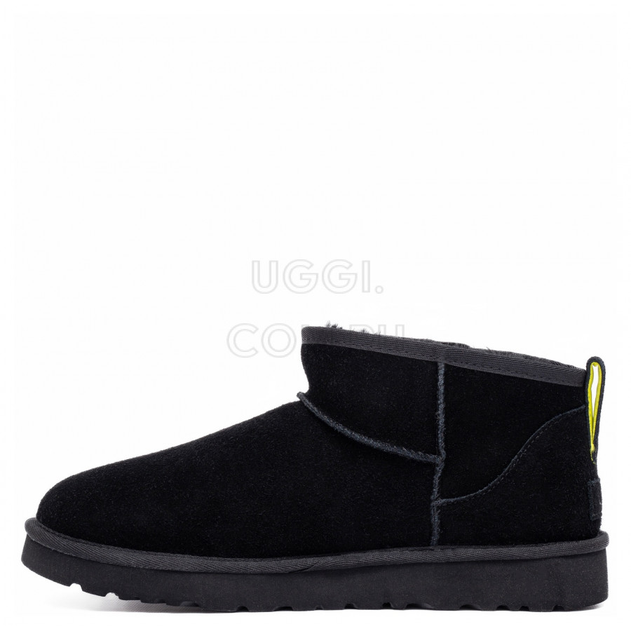 Мужские UGG Mens Classic Ultra Mini Zip Black