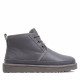 Mens Neumel Leather Grey