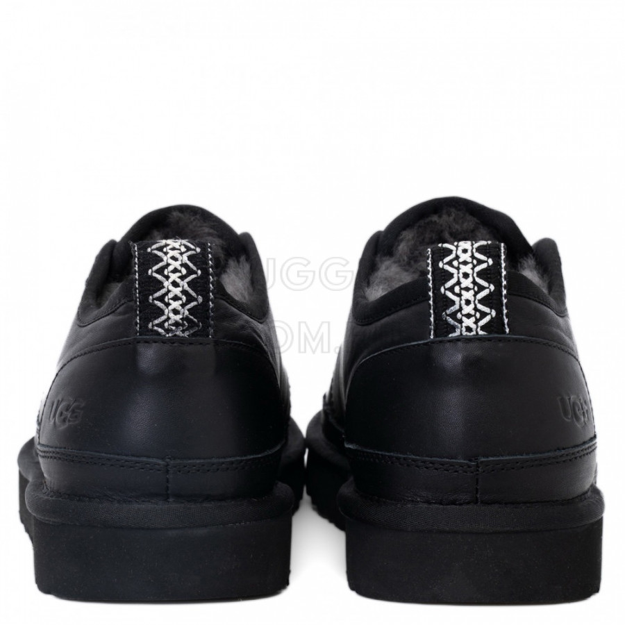Мужские UGG Mens Slippers Flex Leather Black