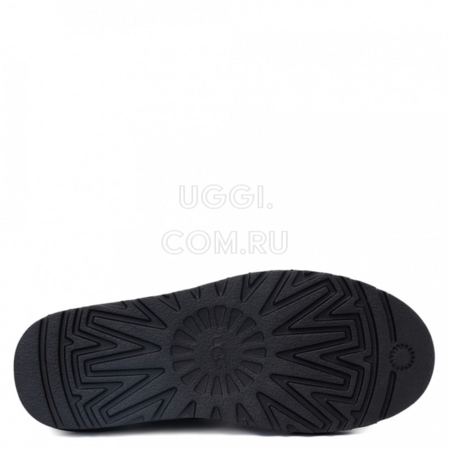 Мужские UGG Mens Slippers Flex Leather Black