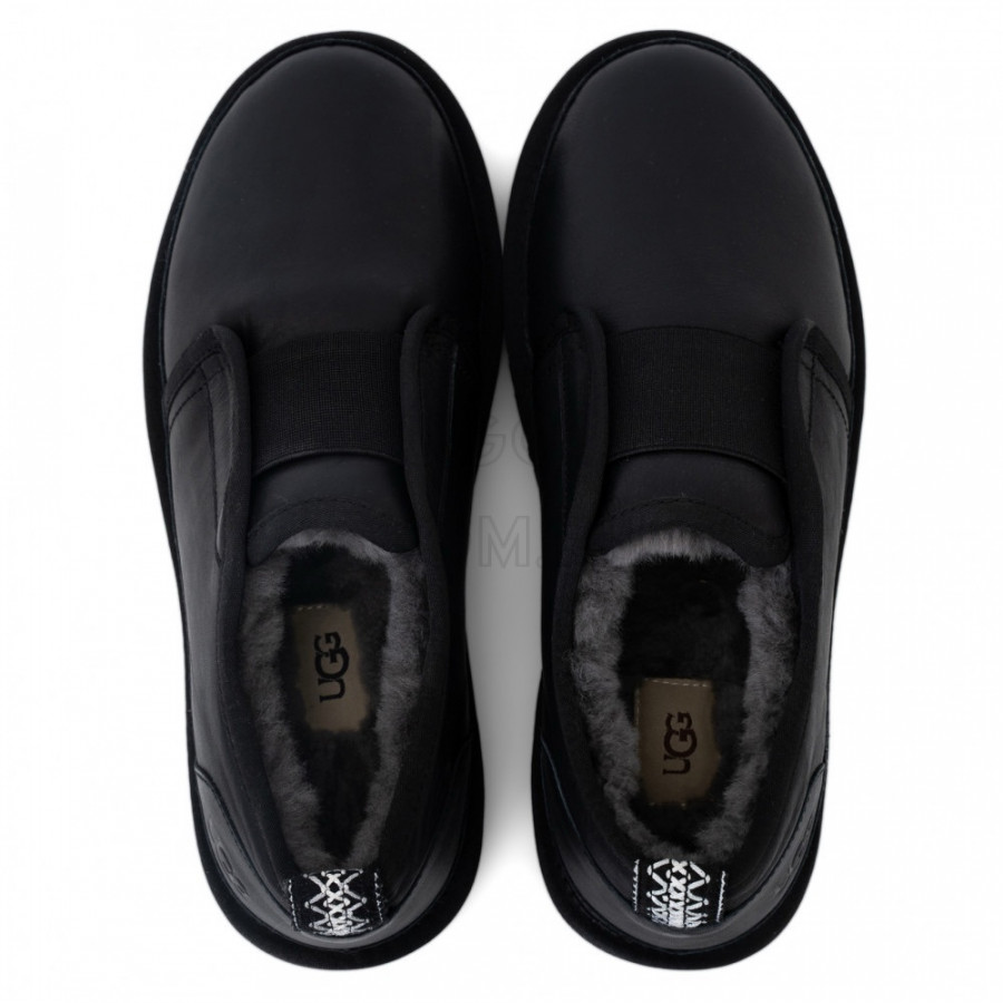 Мужские UGG Mens Slippers Flex Leather Black