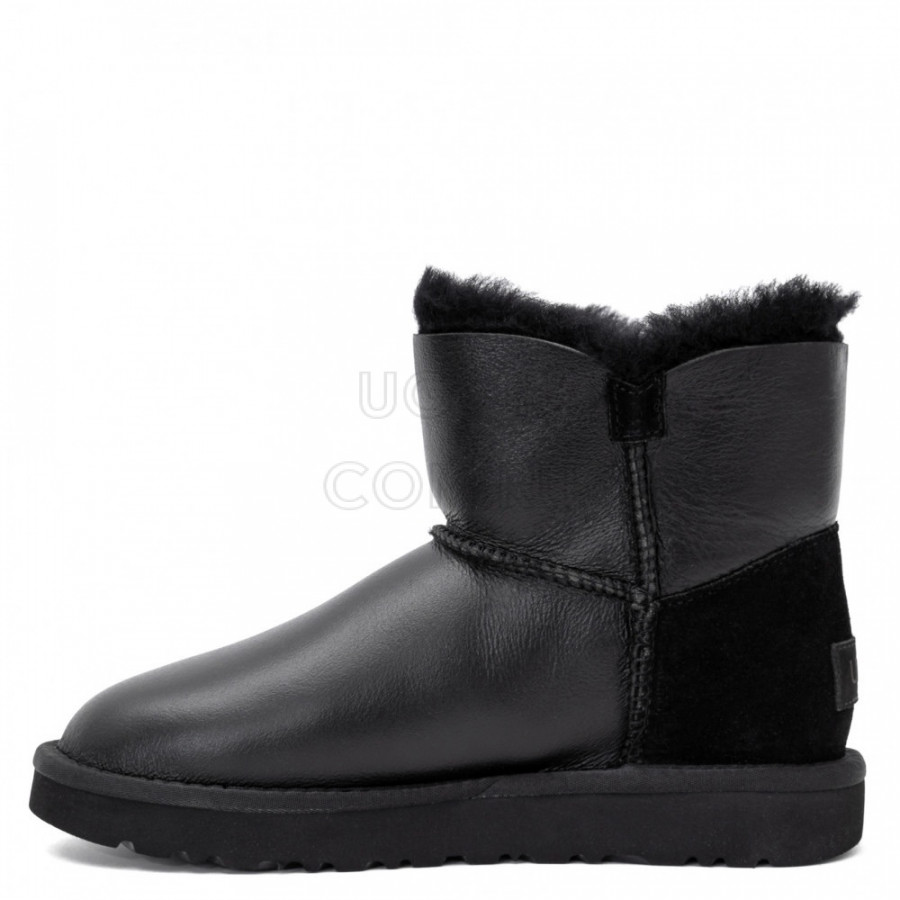 Женские UGG Mini Bailey Button Metallic Black