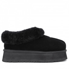 Platform Slipper Black