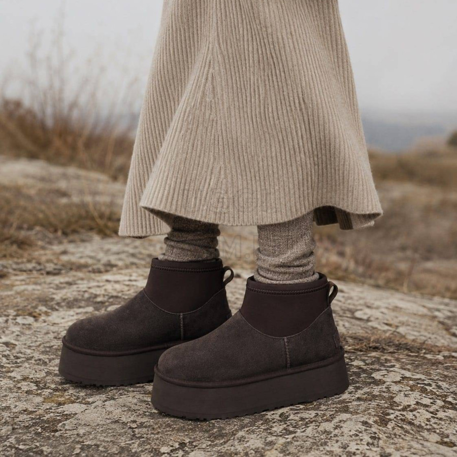 Женские UGG Classic Mini Dipper Chocolate