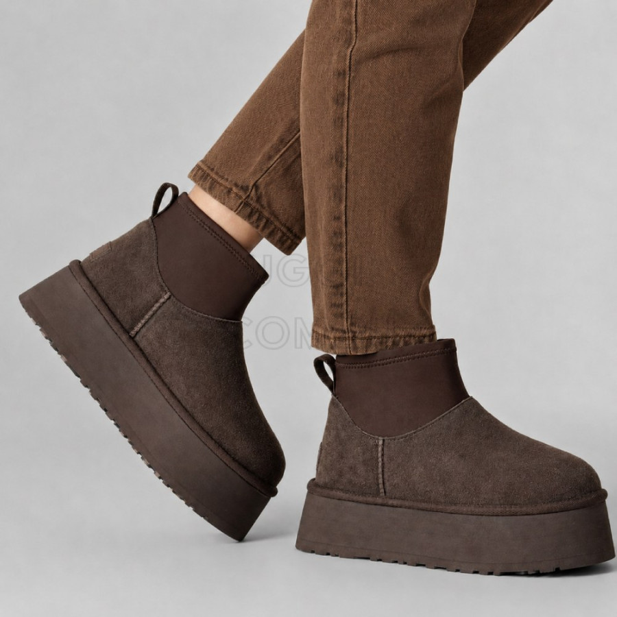 Женские UGG Classic Mini Dipper Chocolate