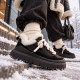 Женские UGG Heritage Utility Sneaker Leather Black