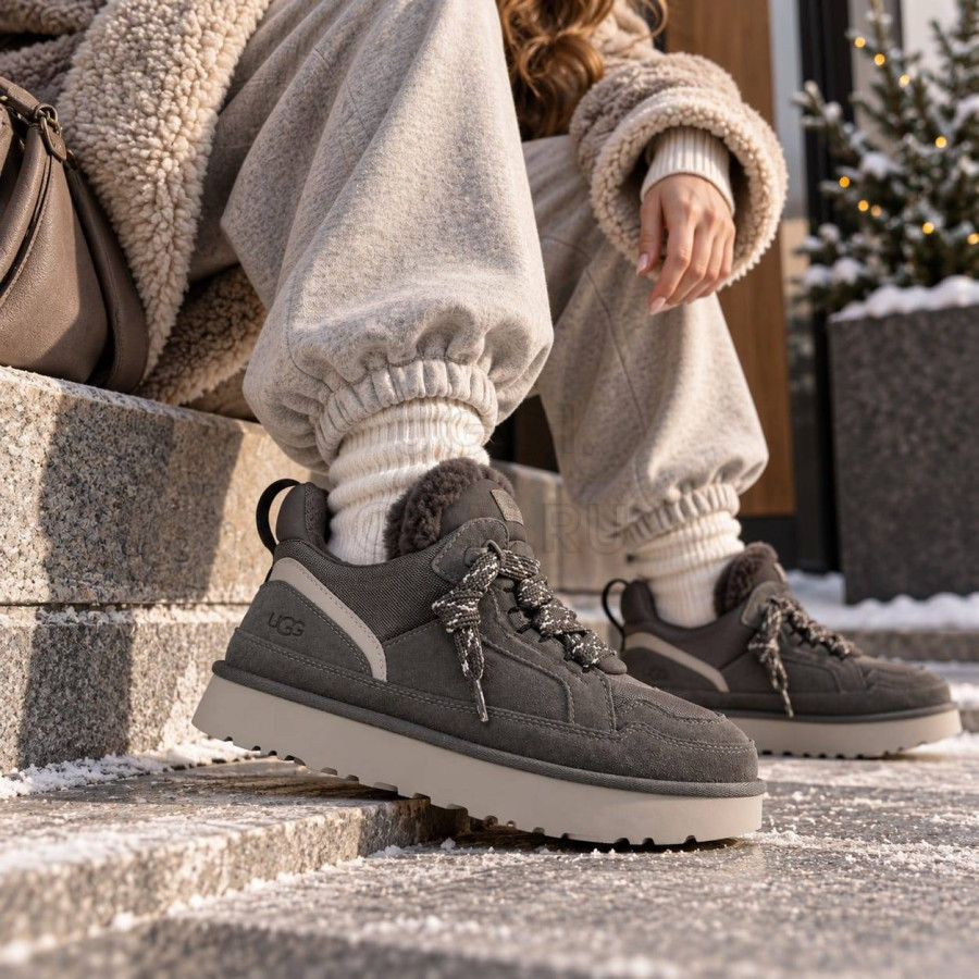 Женские UGG Lowmel Sneaker Charcoal Goat