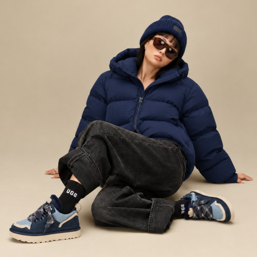 Женские UGG Lowmel Sneaker Dark Indigo Sea Salt