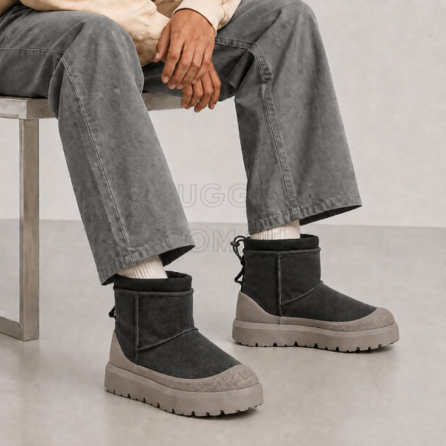 Мужские UGG Mens Classic Mini Weather Hybrid Obsidian Cobble Grey