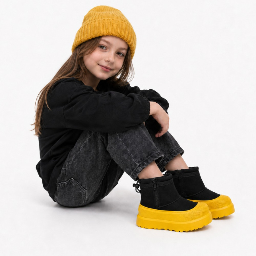 Детские UGG Kids Mini Weather Hybrid Black/Summer Wheat