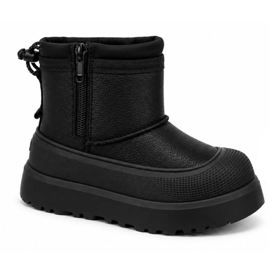 Детские UGG Kids Mini Weather Hybrid Leather Black