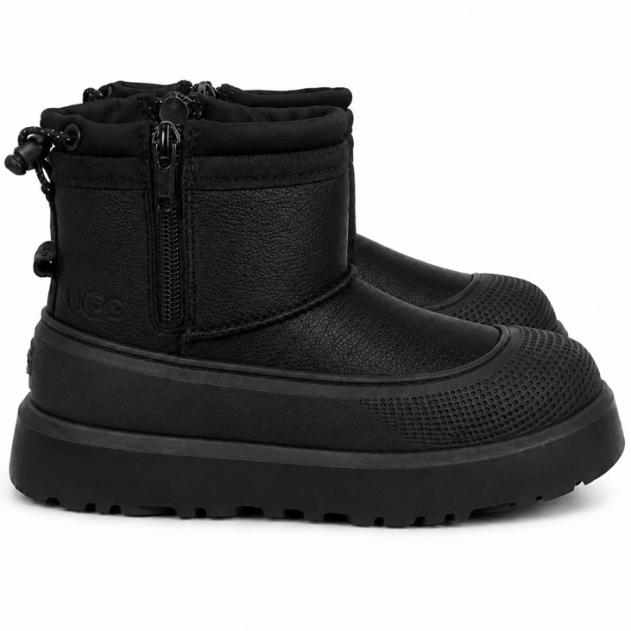 Детские UGG Kids Mini Weather Hybrid Leather Black