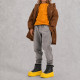 Детские UGG Kids Mini Weather Hybrid Leather Black/Summer Wheat
