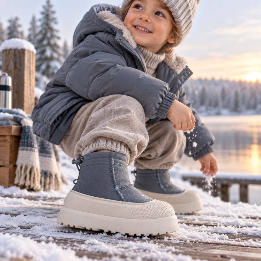 Детские UGG Kids Mini Weather Hybrid Obsidian Cobble Grey