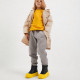 Детские UGG Kids Neumel Hybrid Leather Black/Summer Wheat