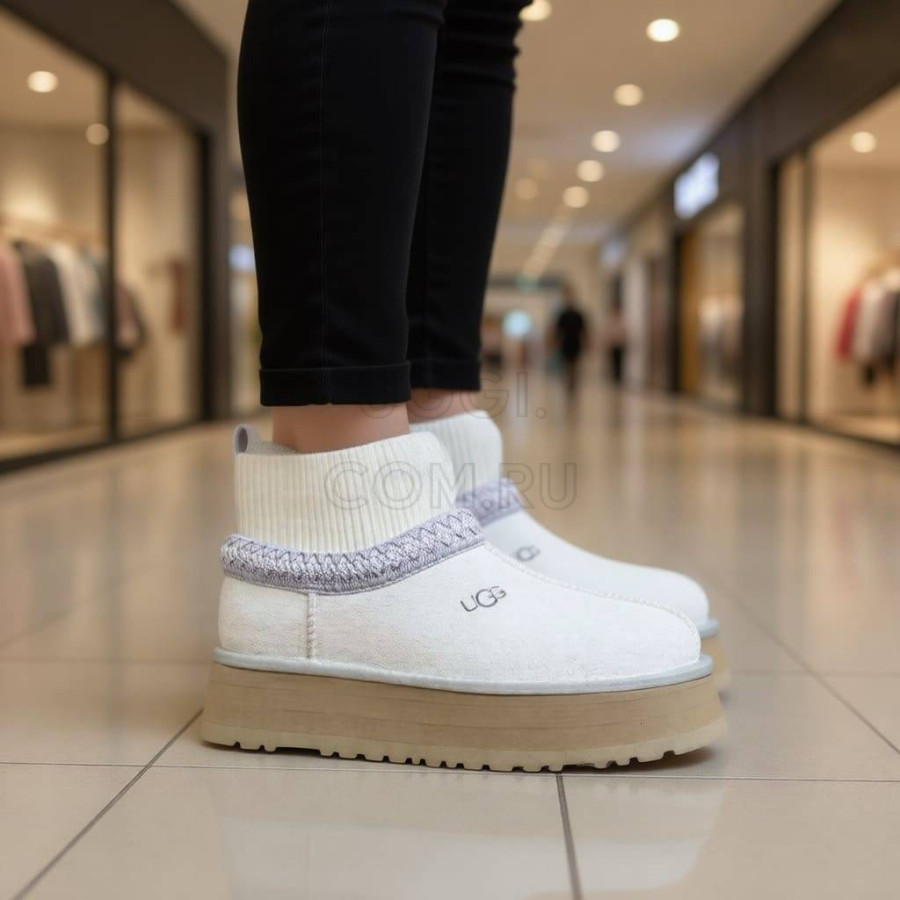 Женские UGG Tazz Knit Platform White