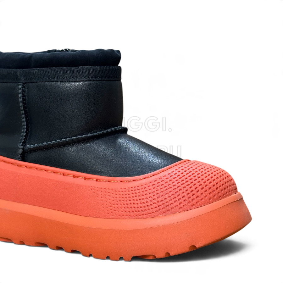 Детские UGG Kids Mini Weather Hybrid Leather Black/Orange