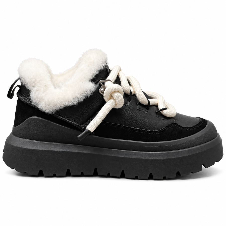 Женские UGG Heritage Utility Sneaker Leather Black